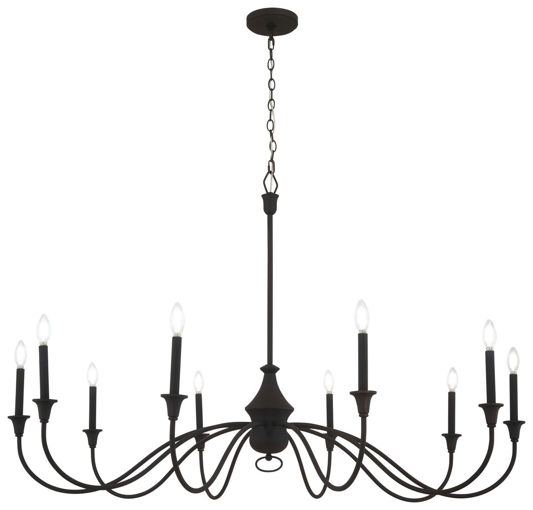 Minka-Lavery Halifax County 6259-076 Chandelier Light - Textured Black