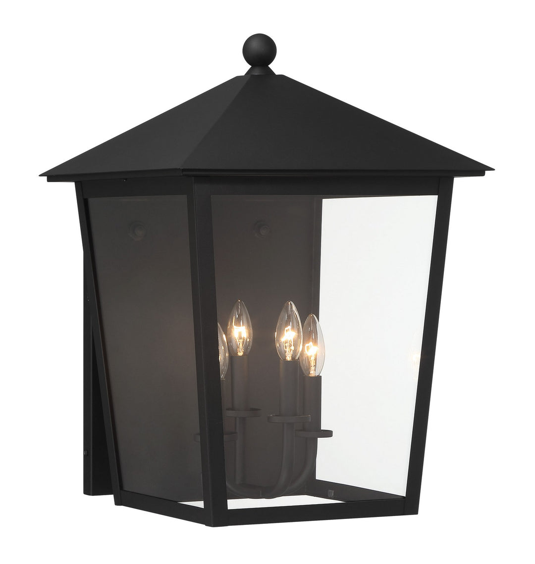 Minka-Lavery Lighting 72132-66 Noble Hill Three Light Outdoor Wall Mount Outdoor Black