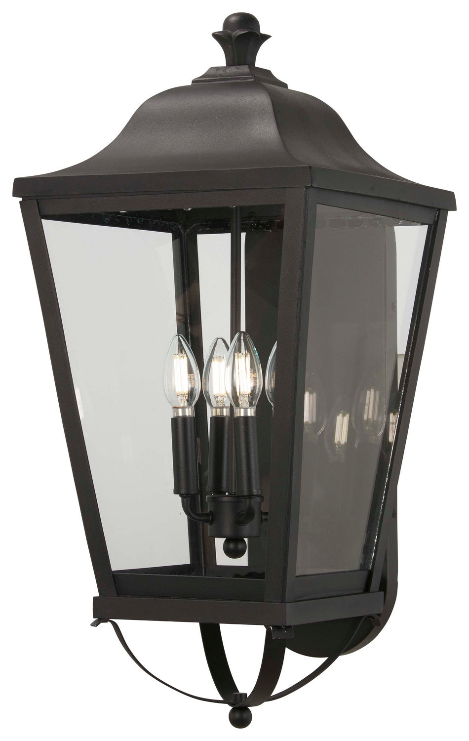 Minka-Lavery Lighting 73283-66 Savannah Four Light Outdoor Wall Mount Outdoor Black