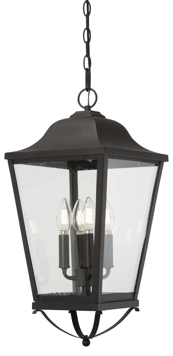 Minka-Lavery Lighting 73287-66 Savannah Four Light Outdoor Chain Hung Outdoor Black