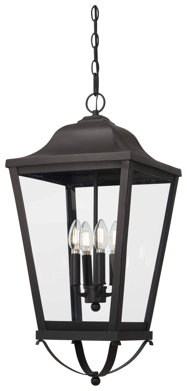 Minka-Lavery Lighting 73288-66 Savannah Four Light Outdoor Chain Hung Outdoor Black