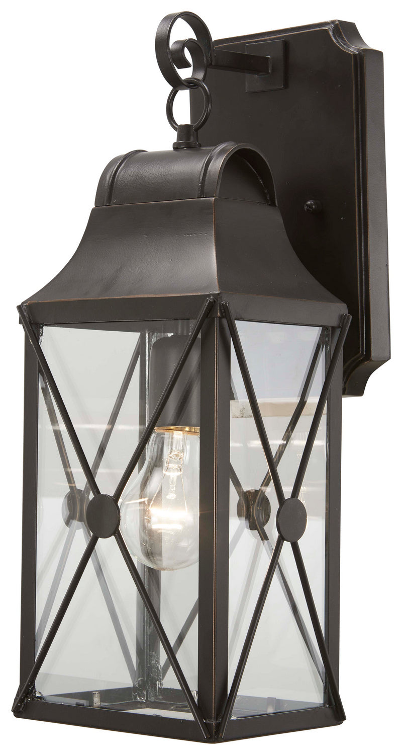 Minka-Lavery Lighting 73291-143C De Luz One Light Outdoor Wall Mount Outdoor Two-Tone