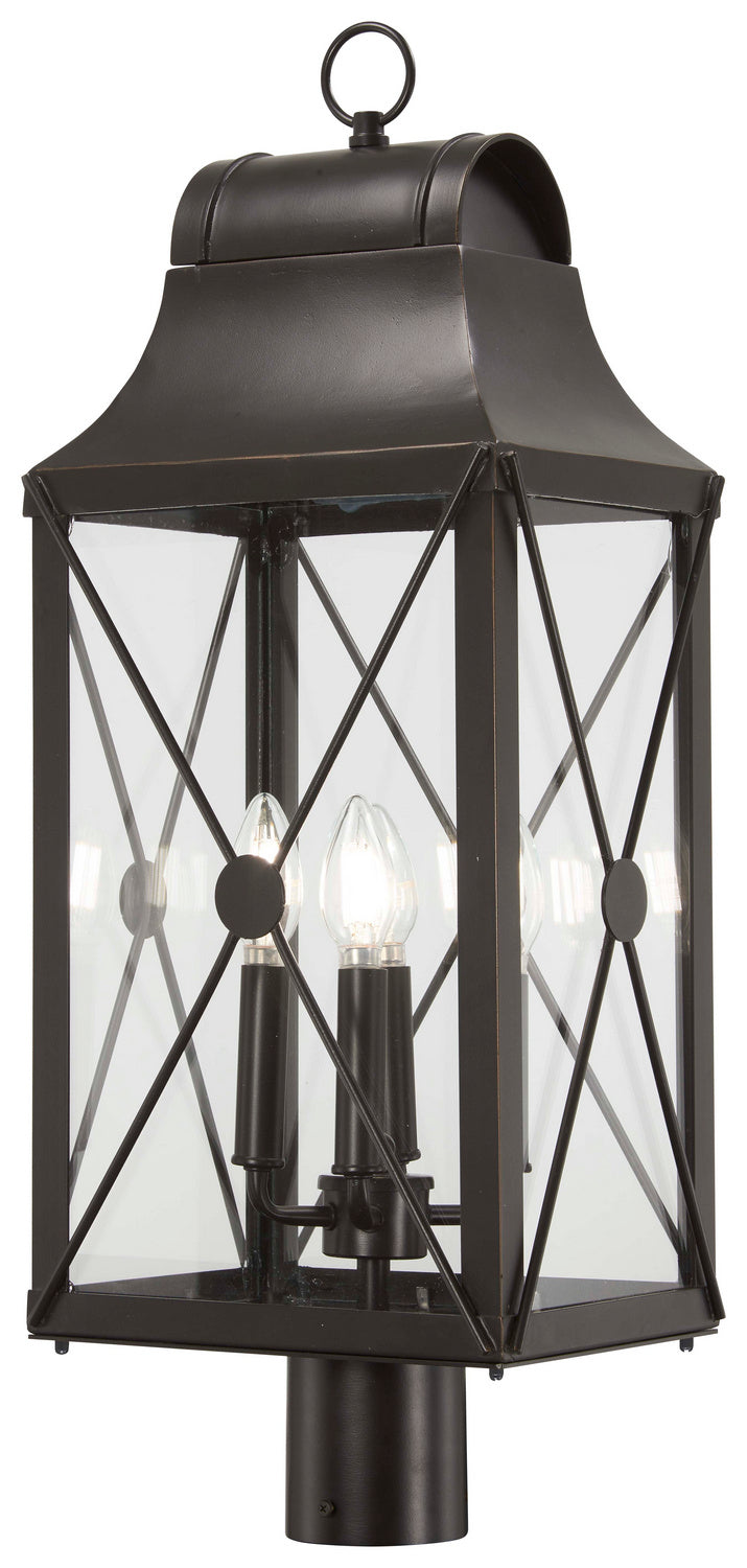 Minka-Lavery Lighting 73295-143C De Luz Four Light Outdoor Post Mount Outdoor Two-Tone