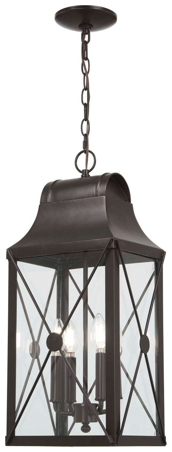 Minka-Lavery Lighting 73297-143C De Luz Four Light Outdoor Chain Hung Outdoor Two-Tone