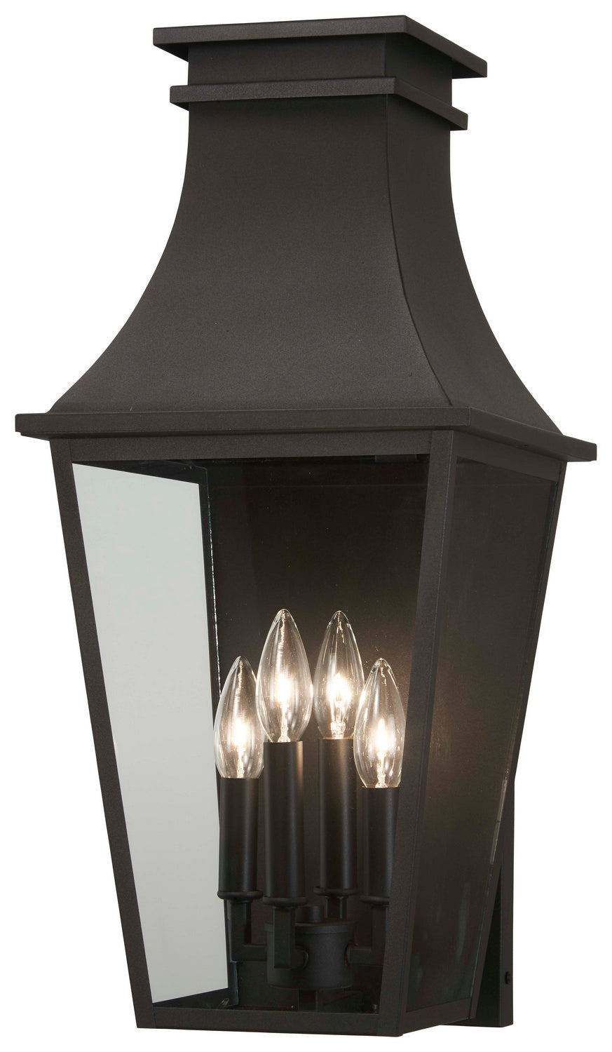 Minka-Lavery Lighting 7992-66 Gloucester Four Light Outdoor Wall Mount Outdoor Black