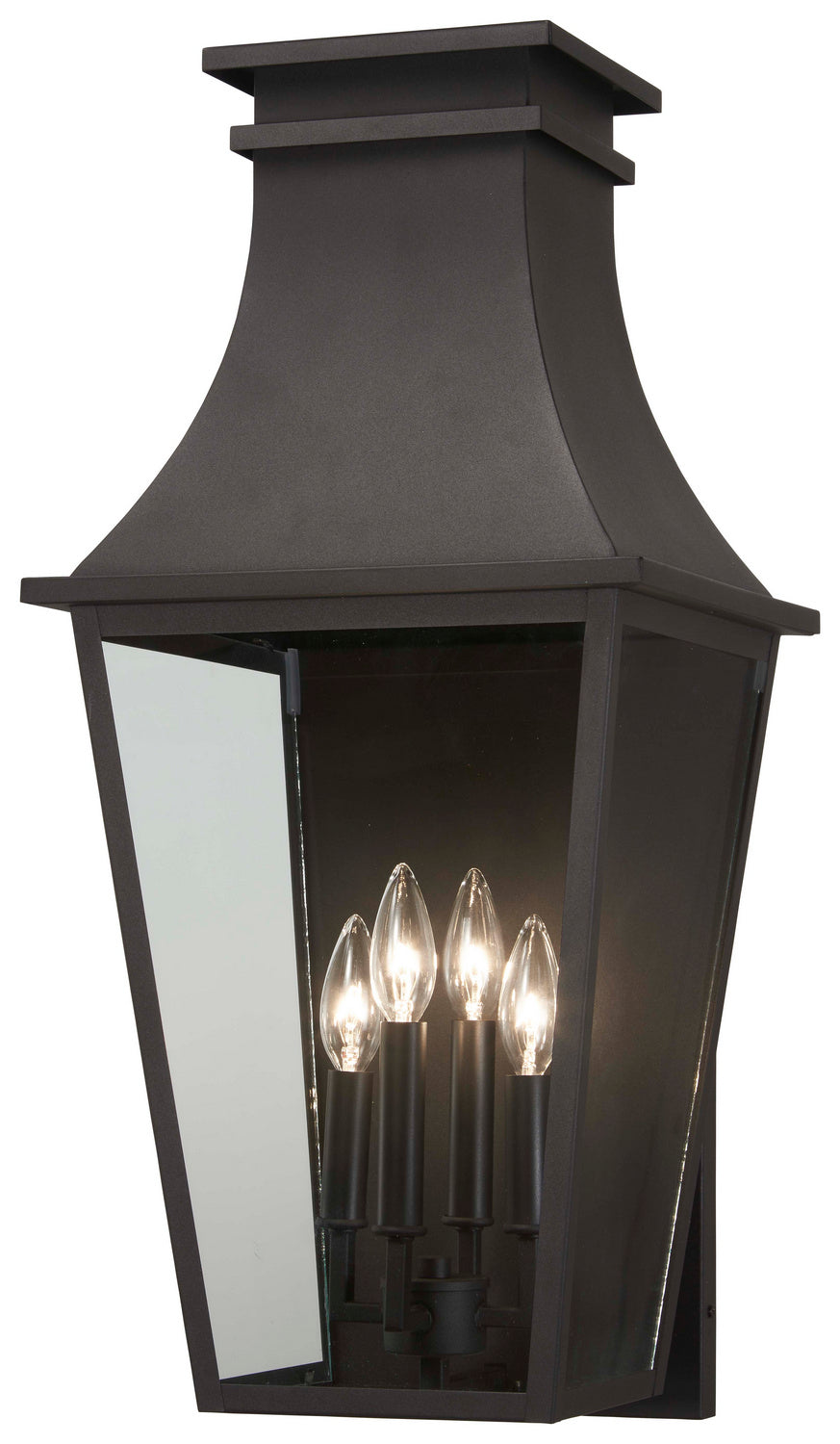 Minka-Lavery Lighting 7993-66 Gloucester Four Light Outdoor Wall Mount Outdoor Black