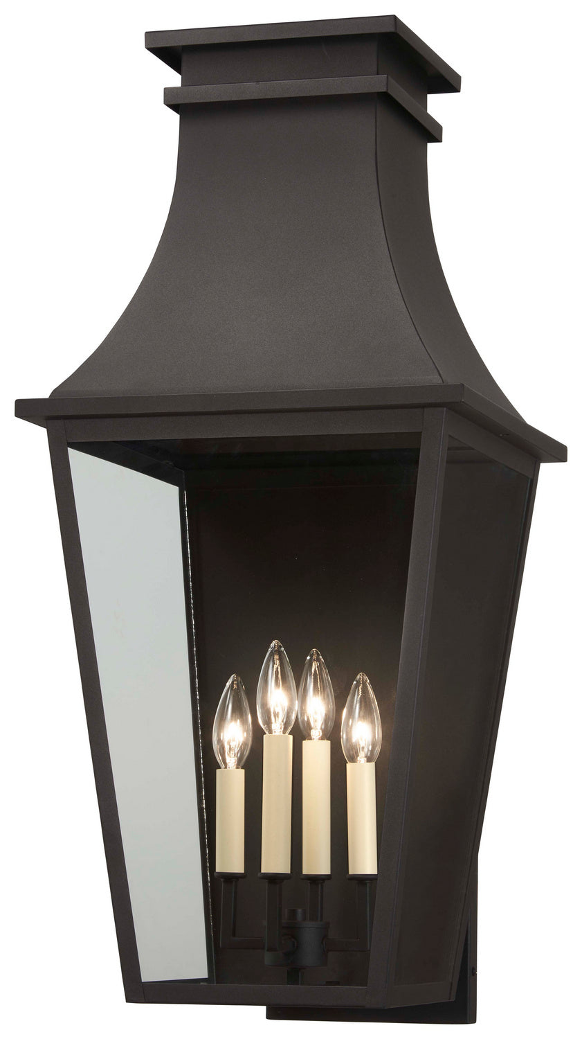 Minka-Lavery Lighting 7994-66 Gloucester Four Light Outdoor Wall Mount Outdoor Black