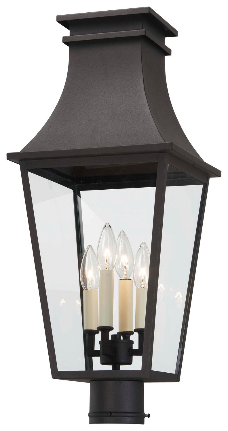 Minka-Lavery Lighting 7995-66 Gloucester Four Light Outdoor Post Mount Outdoor Black