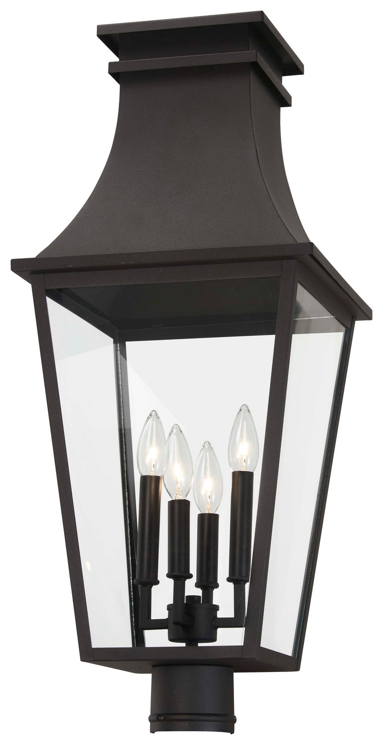 Minka-Lavery Lighting 7996-66 Gloucester Four Light Outdoor Post Mount Outdoor Black