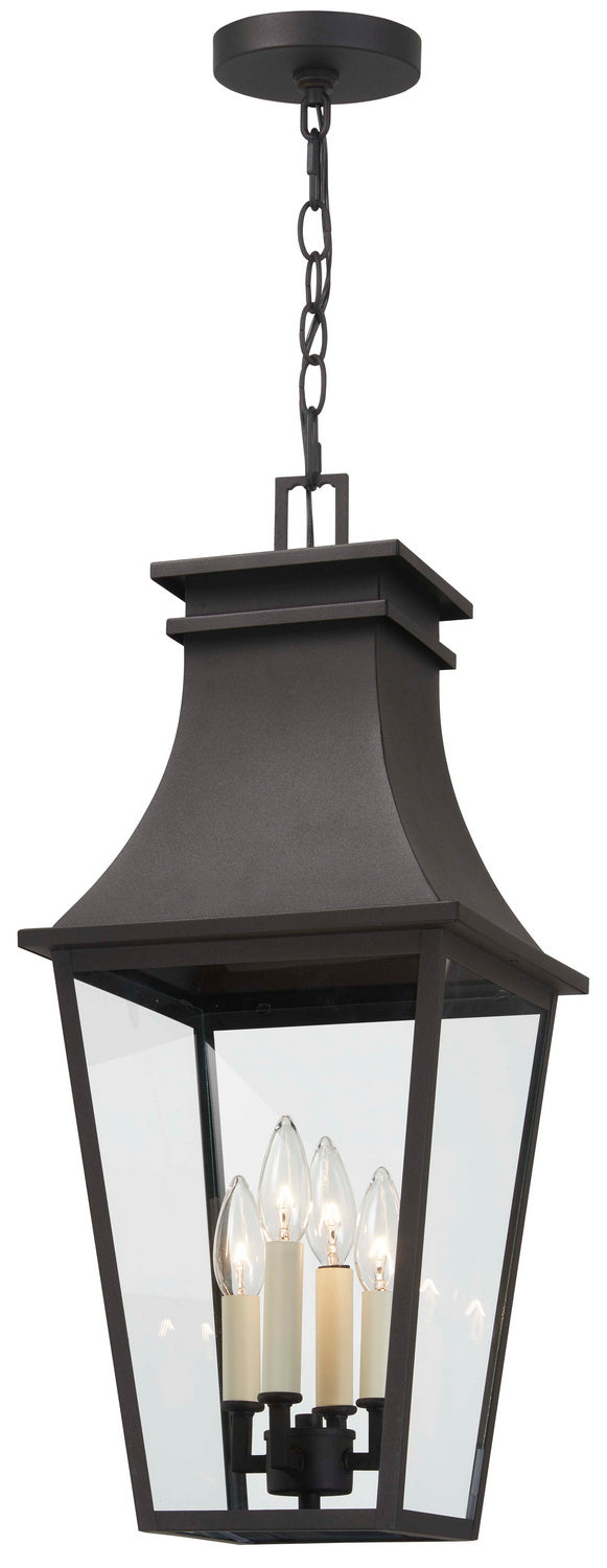 Minka-Lavery Lighting 7998-66 Gloucester Four Light Outdoor Chain Hung Outdoor Black