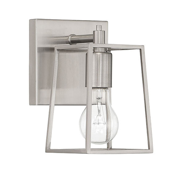 Craftmade Dunn 12105BNK1 Wall Sconce Light - Brushed Polished Nickel