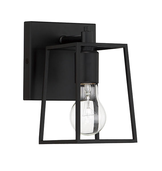 Craftmade Dunn 12105FB1 Wall Sconce Light - Flat Black