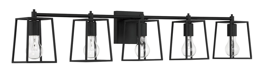 Craftmade Dunn 12141FB5 Bath Vanity Light 41 in. wide - Flat Black