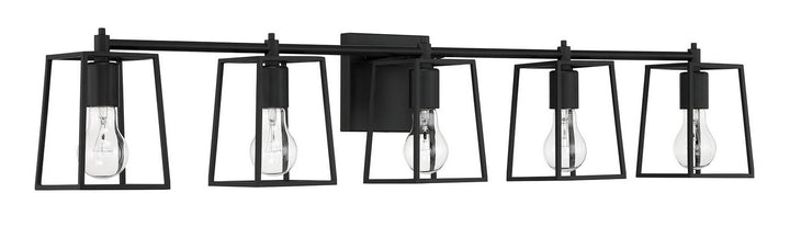 Craftmade Dunn 12141FB5 Bath Vanity Light 41 in. wide - Flat Black