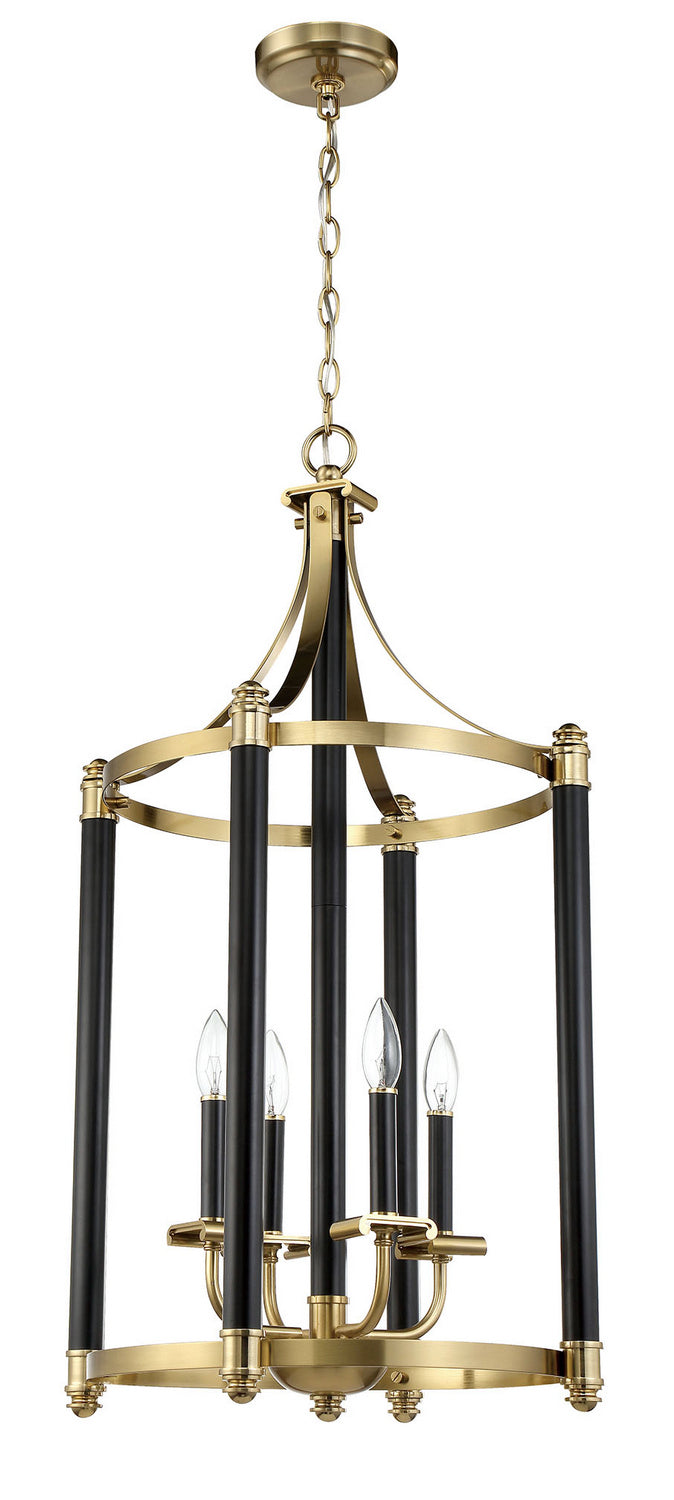 Craftmade Stanza 54834-FBSB Pendant Light - Flat Black/Satin Brass