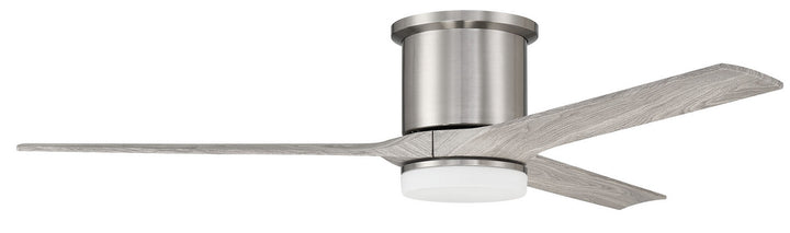 Craftmade Burke BRK60BNK3 Ceiling Fan 60 - Brushed Polished Nickel, Greywood/Greywood/