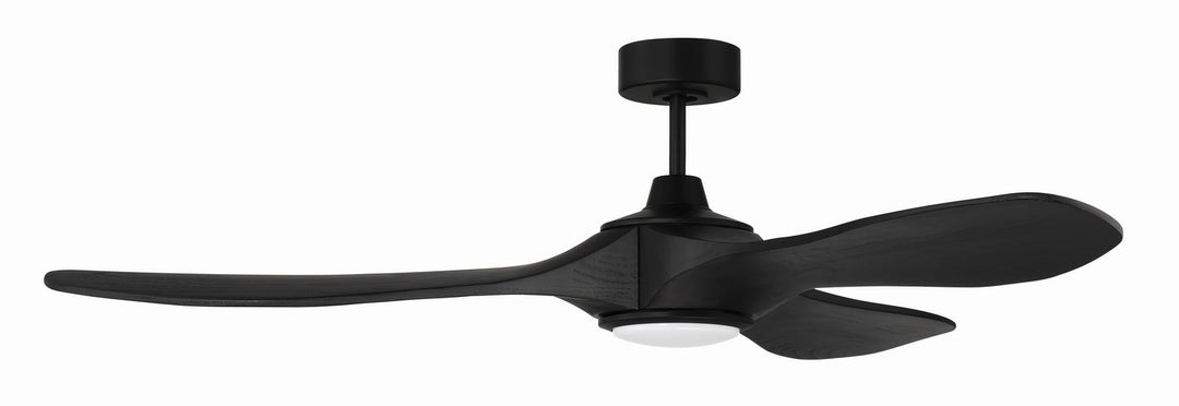 Craftmade Envy 60 EVY60FB3 Ceiling Fan 60 - Flat Black, Flat Black/Flat Black/