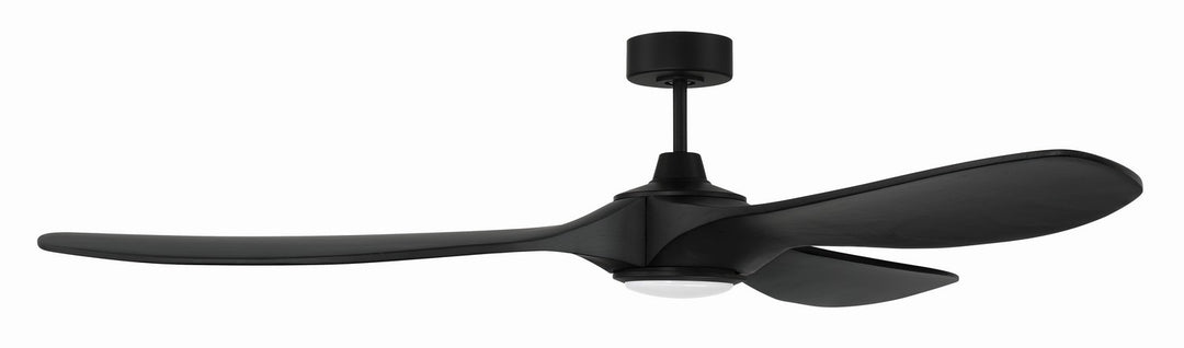 Craftmade Envy 72 EVY72FB3 Ceiling Fan 72 - Flat Black, Flat Black/Flat Black/