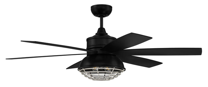 Craftmade Rugged RGD52FBPN6 Ceiling Fan 52 - Flat Black/Painted Nickel, Flat Black/Greywood/