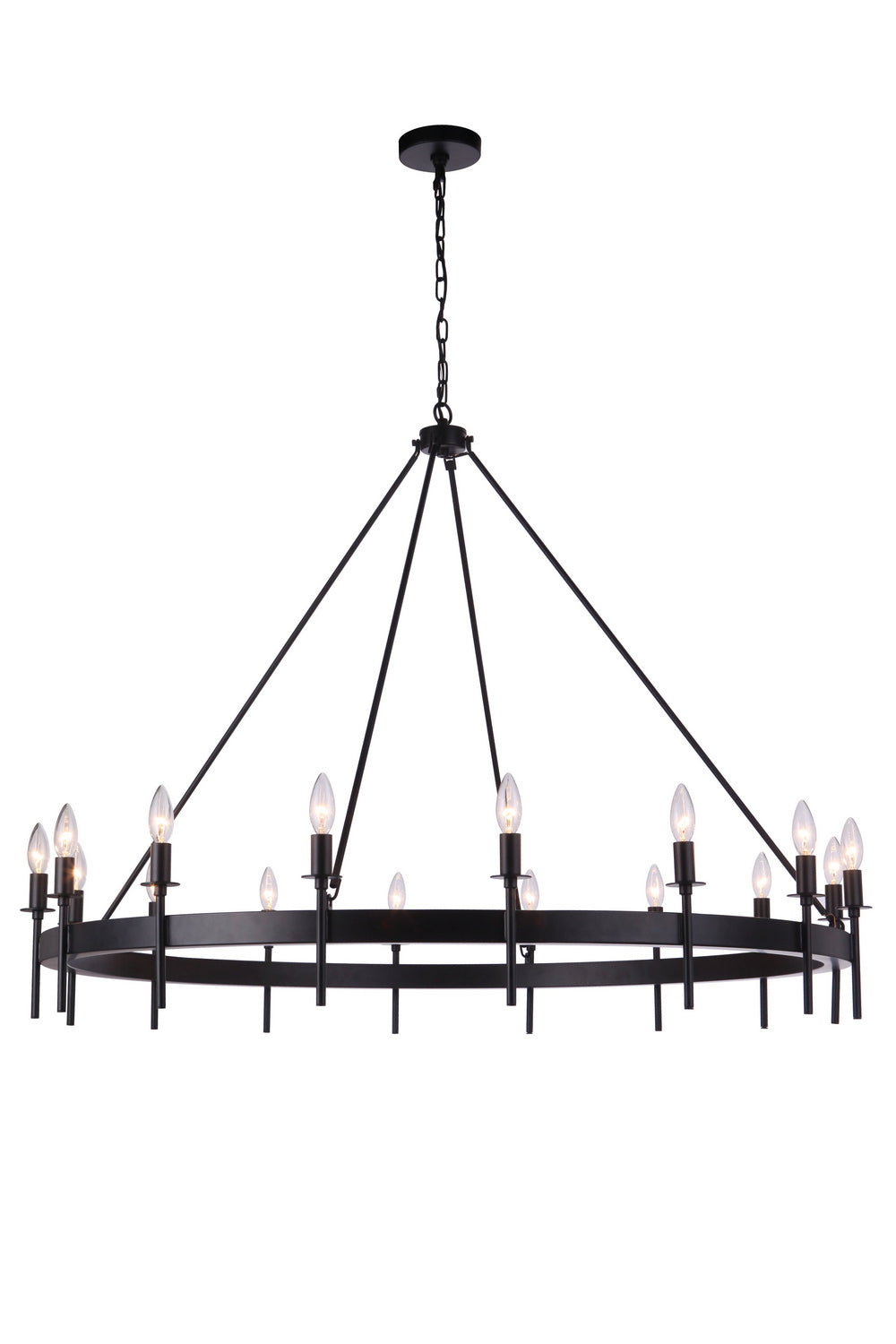 Craftmade Larrson 54316-FB Chandelier Light - Flat Black