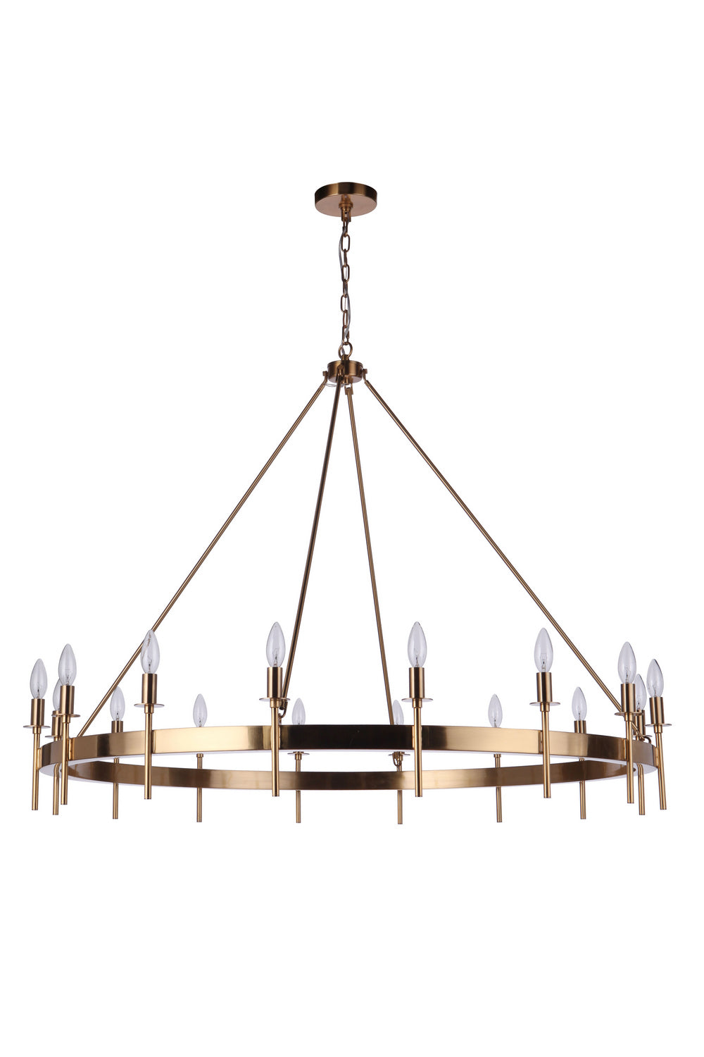 Craftmade Larrson 54316-SB Chandelier Light - Satin Brass