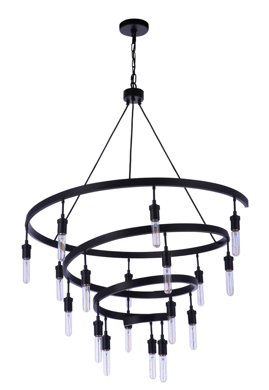 Craftmade Tranquil 55418-FB Chandelier Light - Flat Black