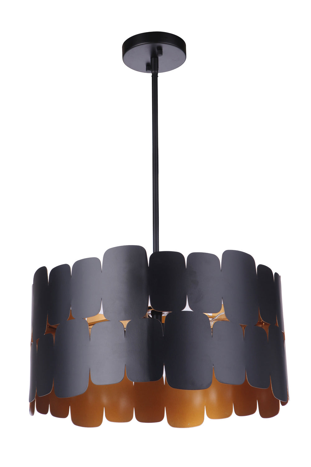 Craftmade Sabrina 56651-FBGLR Pendant Light - Flat Black/Gold Luster