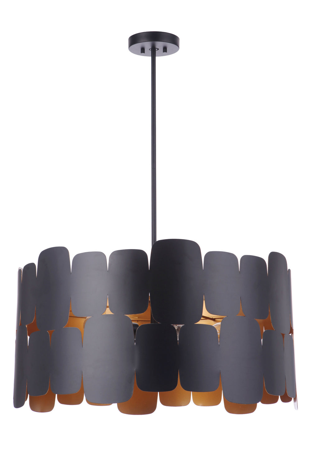 Craftmade Sabrina 56695-FBGLR Pendant Light - Flat Black/Gold Luster