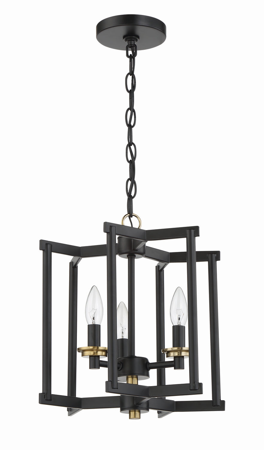Craftmade Avante Grand 56953-FBSB Pendant Light - Flat Black/Satin Brass