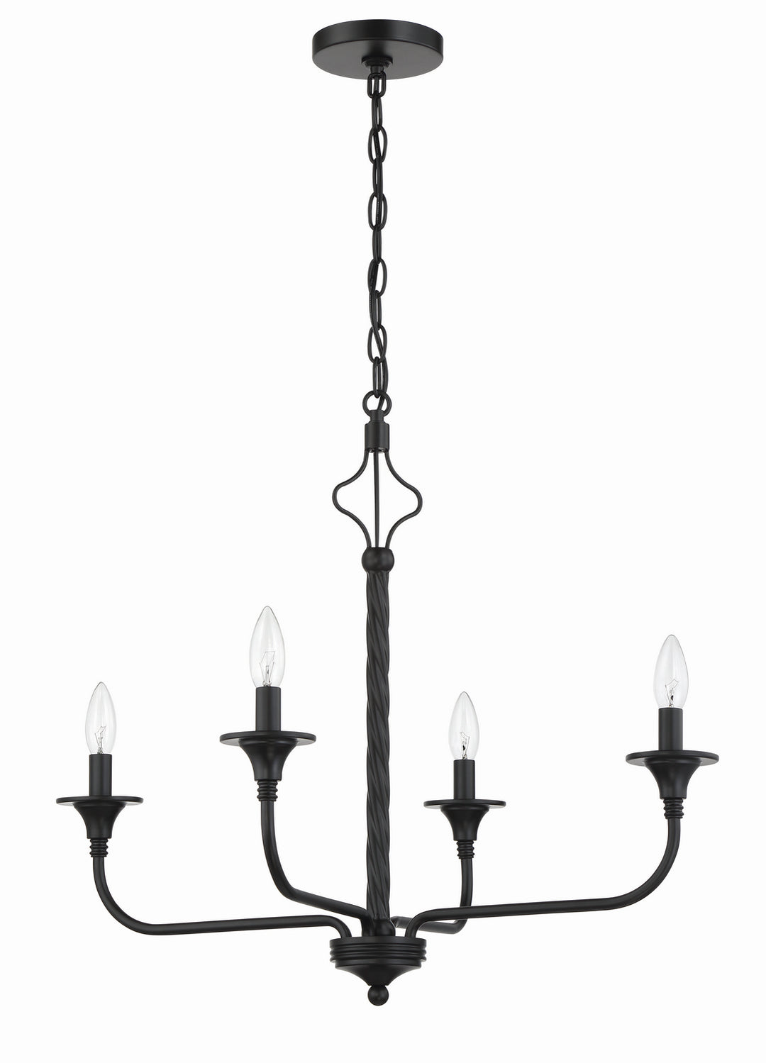 Craftmade Jolenne 57024-FB Chandelier Light - Flat Black