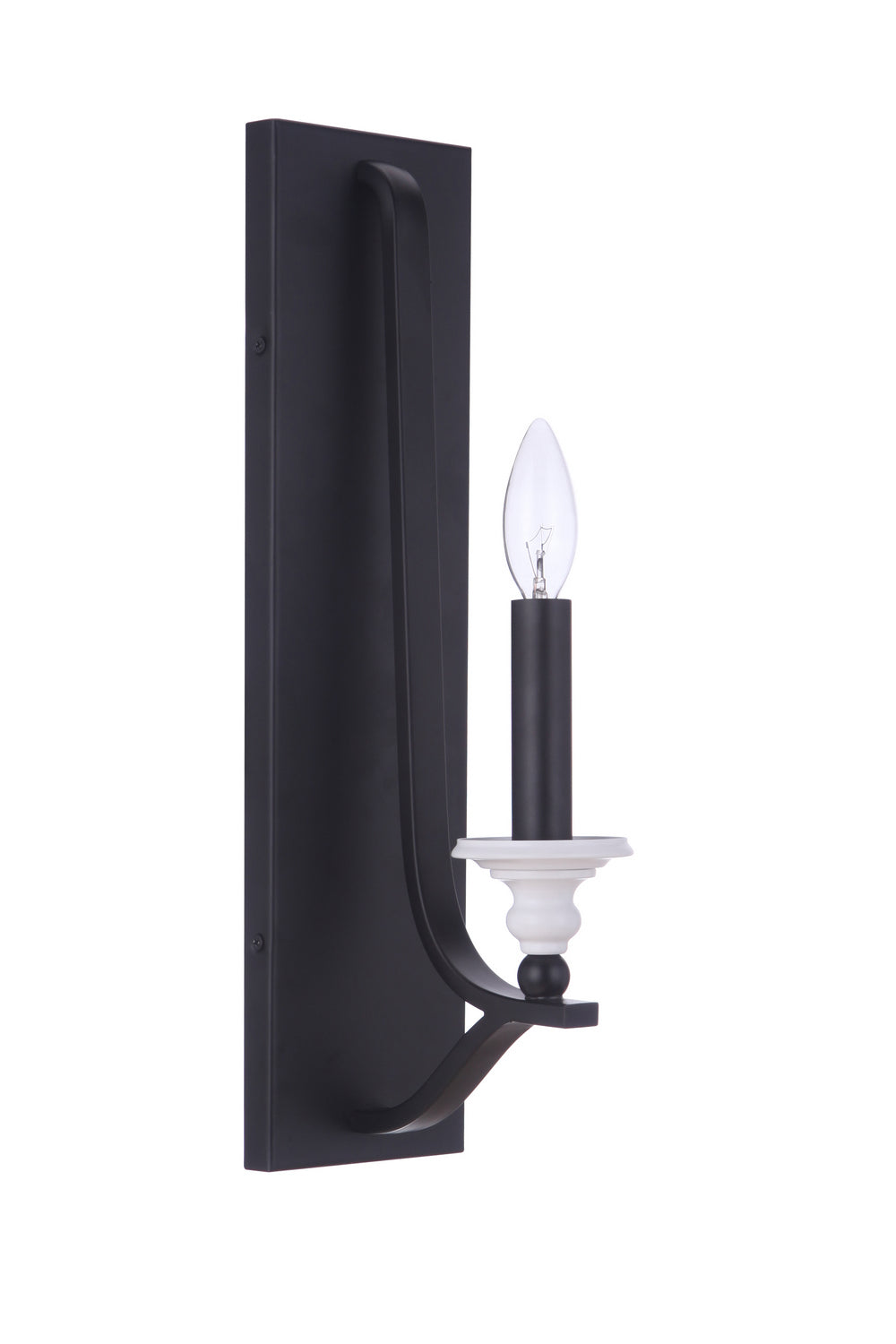 Craftmade Esme 57661-FBMWW Wall Sconce Light - Flat Black/Matte White