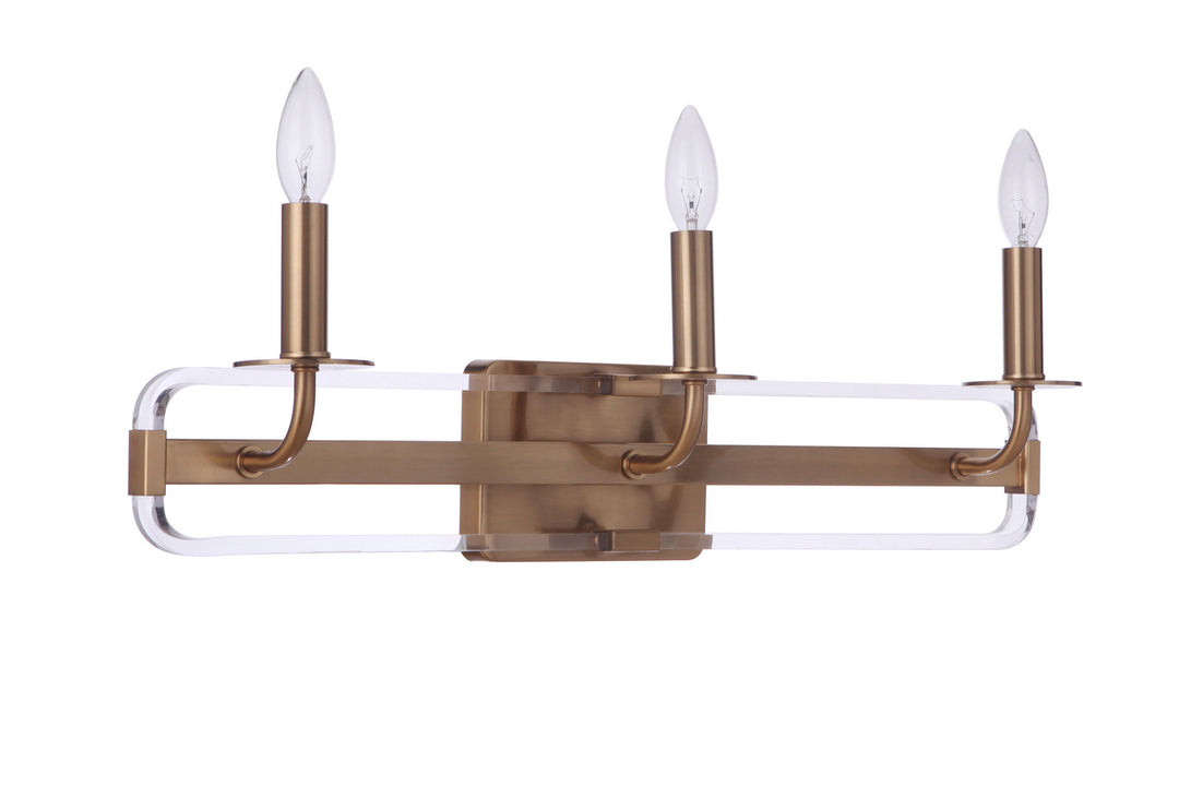 Craftmade Graclyn 57703-SB Bath Vanity Light 25 in. wide - Satin Brass
