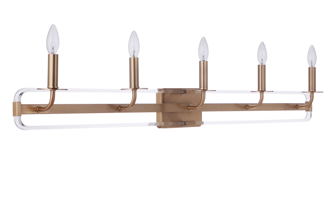 Craftmade Graclyn 57705-SB Bath Vanity Light 45 in. wide - Satin Brass