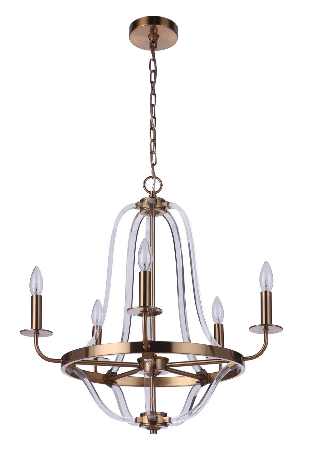 Craftmade Graclyn 57725-SB Chandelier Light - Satin Brass
