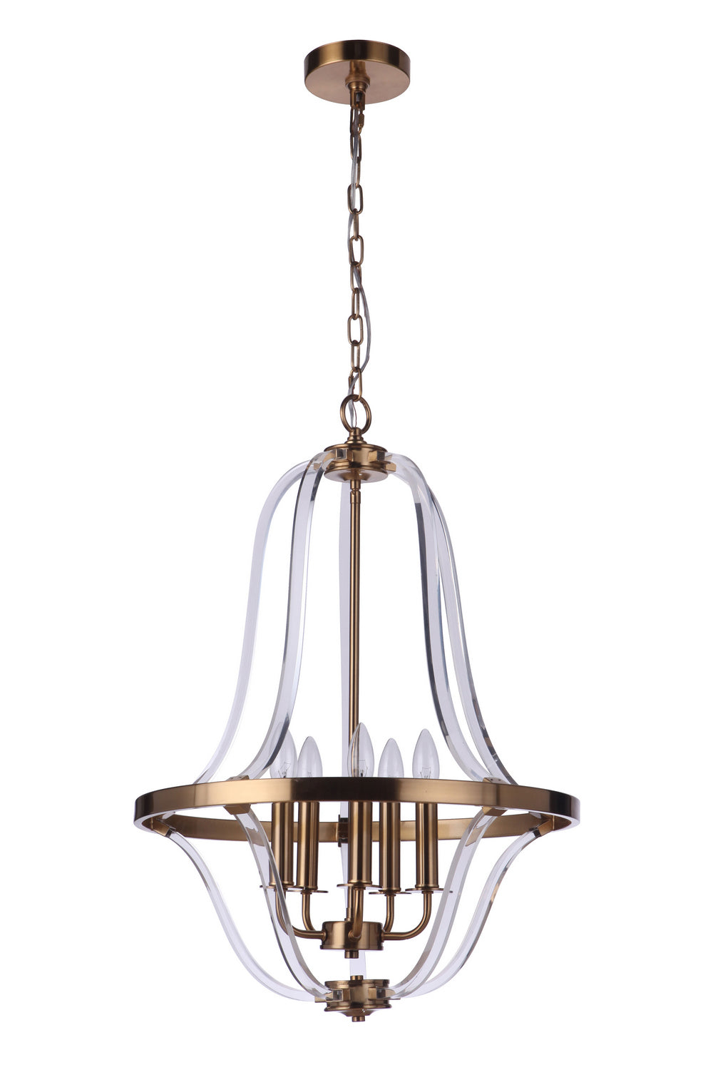 Craftmade Graclyn 57735-SB Chandelier Light - Satin Brass