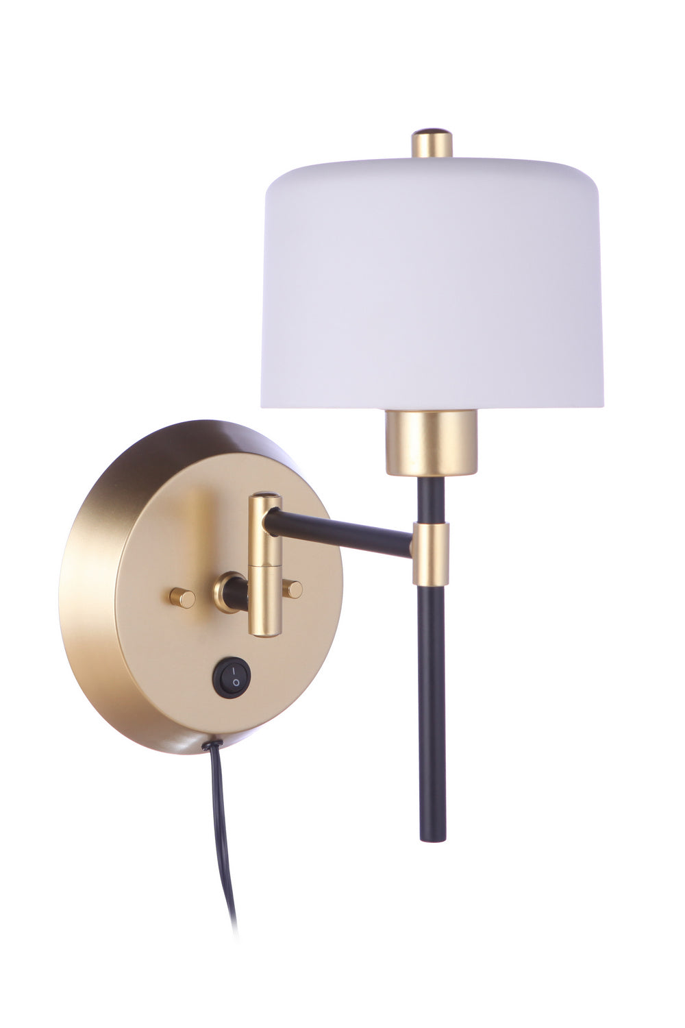 Craftmade Lighting 57861P-FBSNG  Wentworth Lamp Flat Black/Sunset Gold