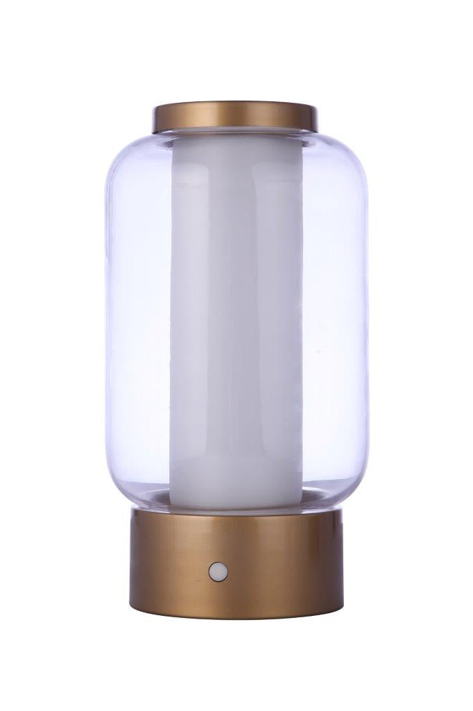 Craftmade Lighting 86274R-LED  Rechargable Led Portable Lamp Satin Brass