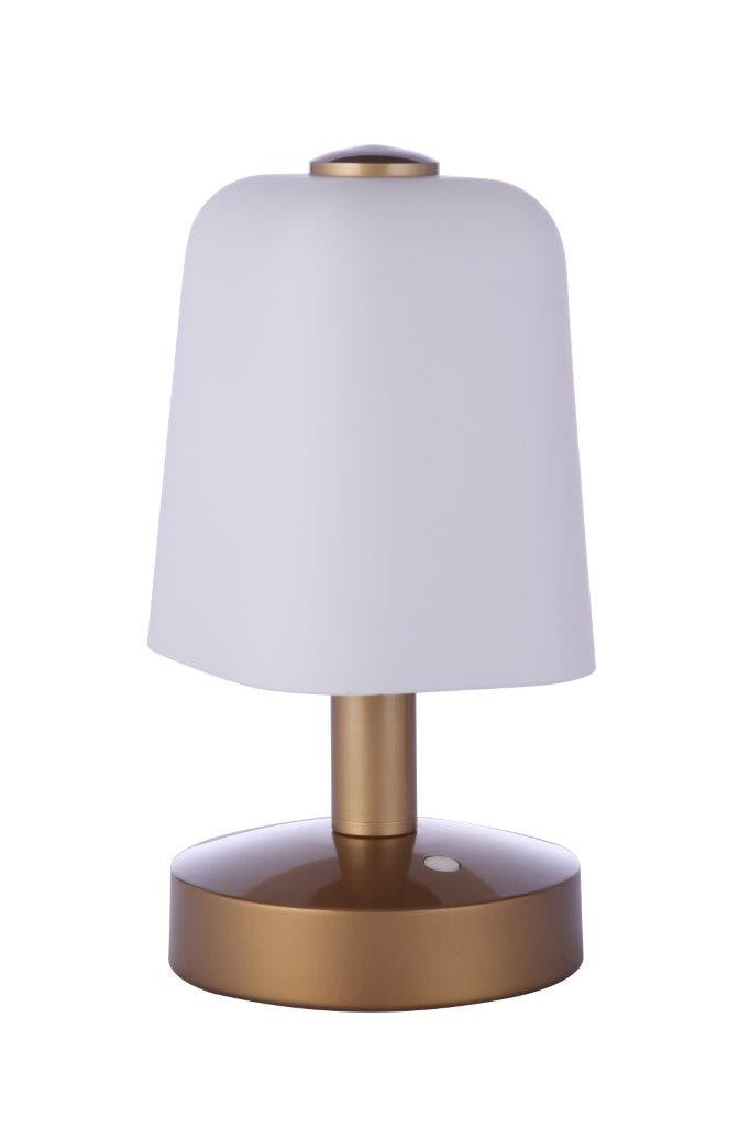 Craftmade Lighting 86278R-LED  Rechargable Led Portable Lamp Satin Brass