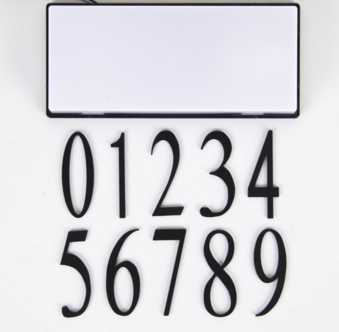 Craftmade Lighting AP-4-FB  Address Plaque Outdoor Flat Black