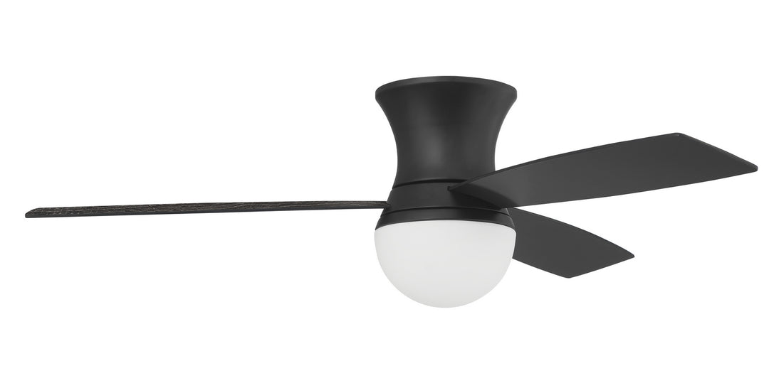 Craftmade Daybreak DBK52FB3 Ceiling Fan 52 - Flat Black, Flat Black/Greywood/