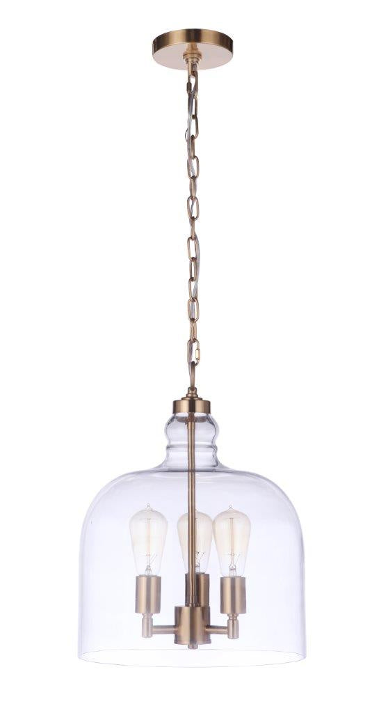 Craftmade Jackson P975SB3 Pendant Light - Satin Brass