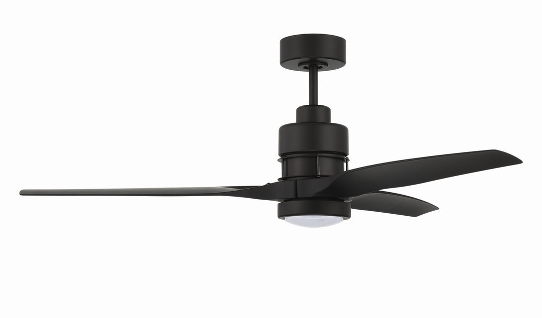 Craftmade Sonnet WiFi 52 SONWF52FB3-FBP Ceiling Fan 52 - Flat Black, Flat Black/Flat Black/