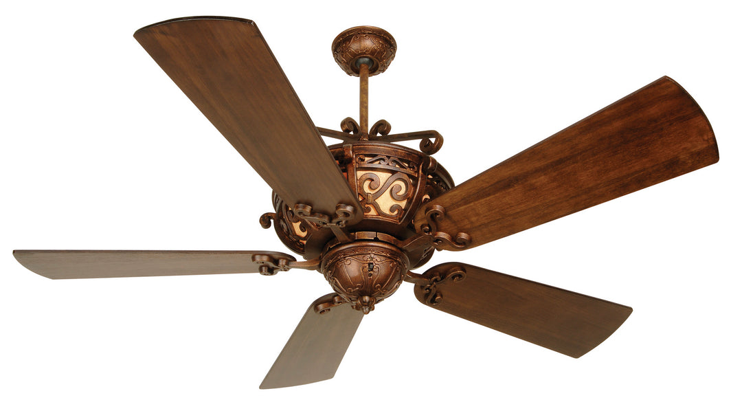 Craftmade Toscana TO54PR5 Ceiling Fan 54 - Peruvian Bronze, Walnut/