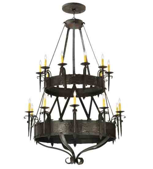 Meyda Tiffany Costello 129518 Chandelier Light - Wrought Iron