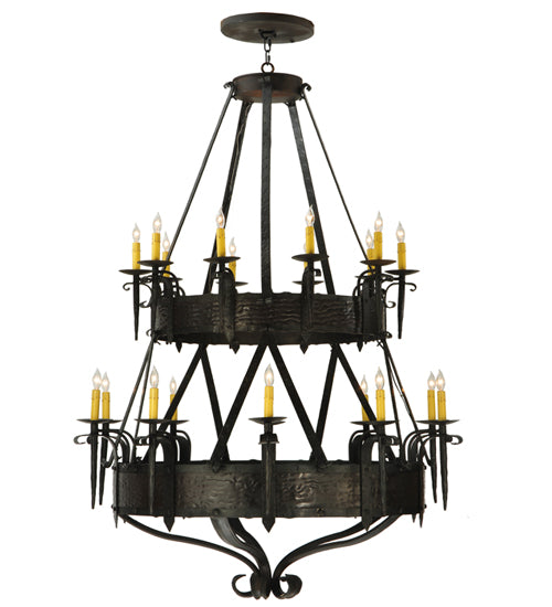 Meyda Tiffany Costello 129518 Chandelier Light - Wrought Iron