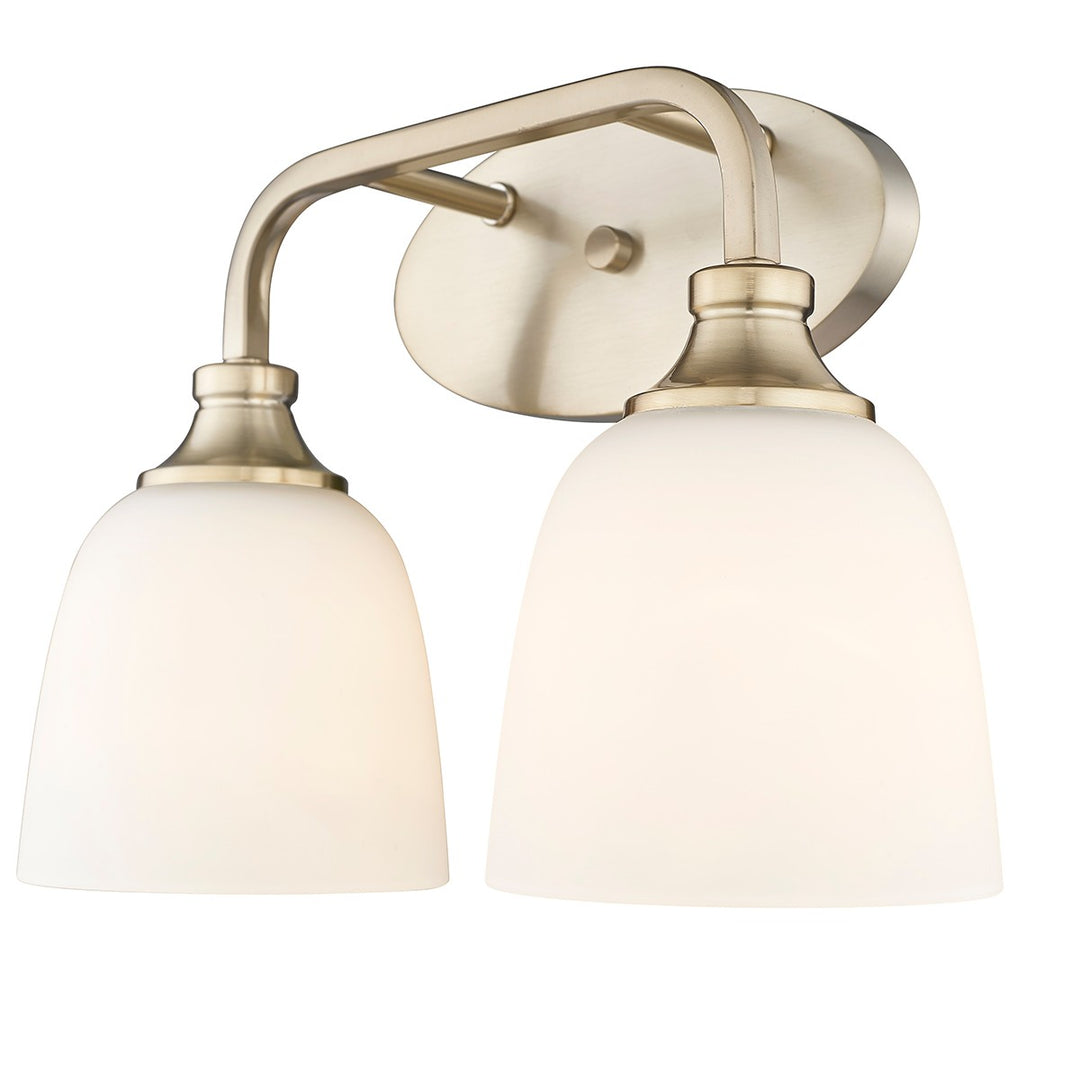 Millennium Alberta 491002-MG Bath Vanity Light 15 in. wide - Modern Gold