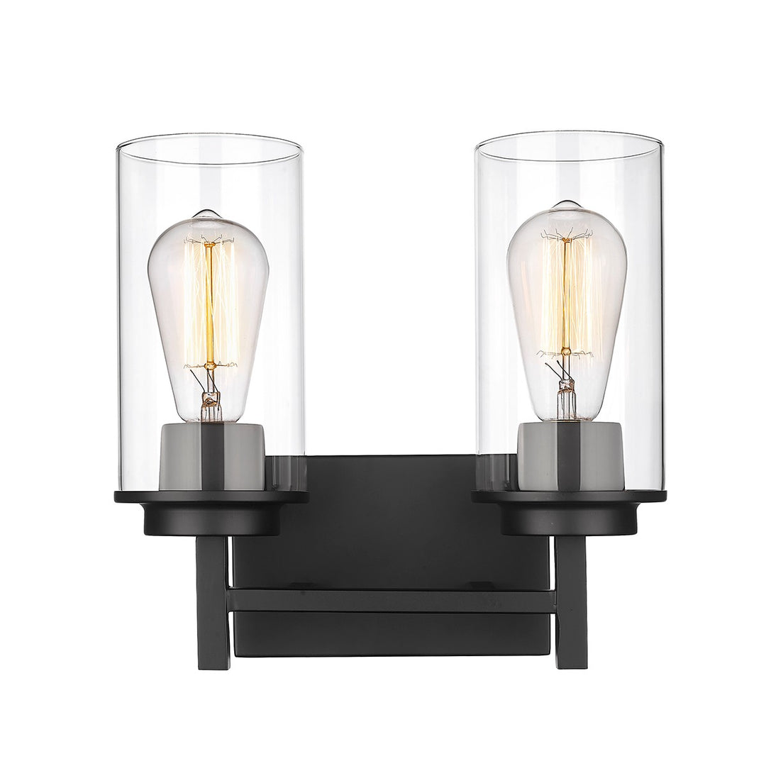 Millennium Janna 494002-MB Bath Vanity Light 12 in. wide - Matte Black