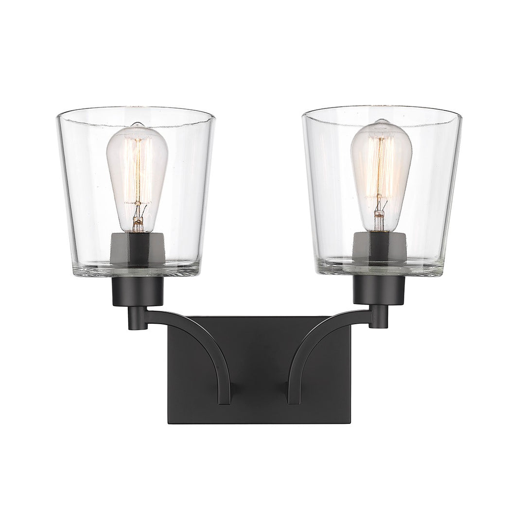 Millennium Evalon 496002-MB Bath Vanity Light 16 in. wide - Matte Black