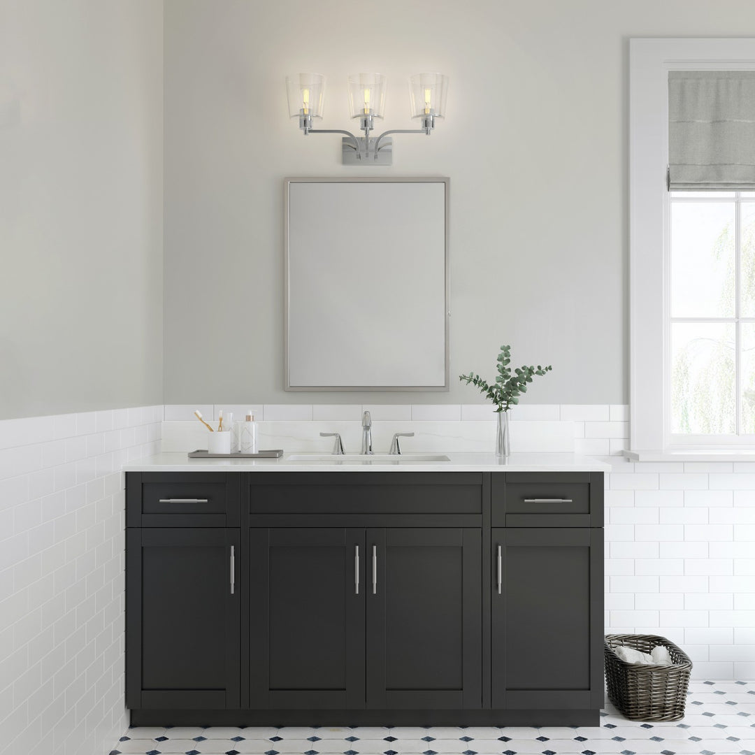 Millennium Evalon 496003-CH Bath Vanity Light 25 in. wide - Chrome