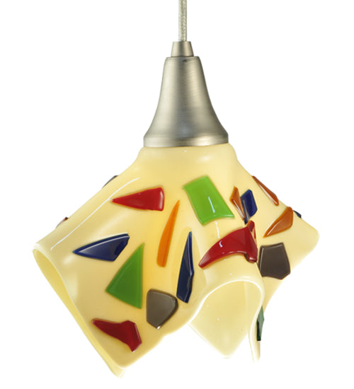 Meyda Tiffany Metro Fusion 129583 Pendant Light - Beige/Multi Chips Random